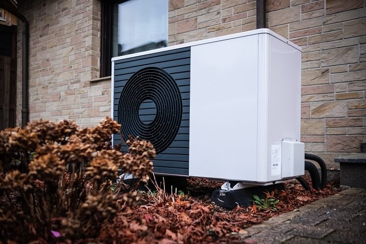 Heat pump outside a home 2