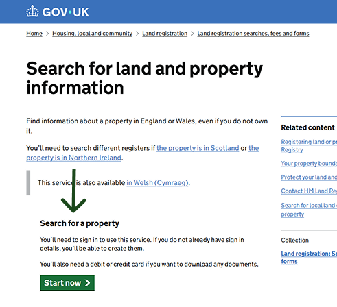 Find your title deed